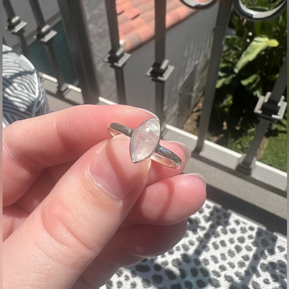 Moonstone - Sterling Silver Ring
